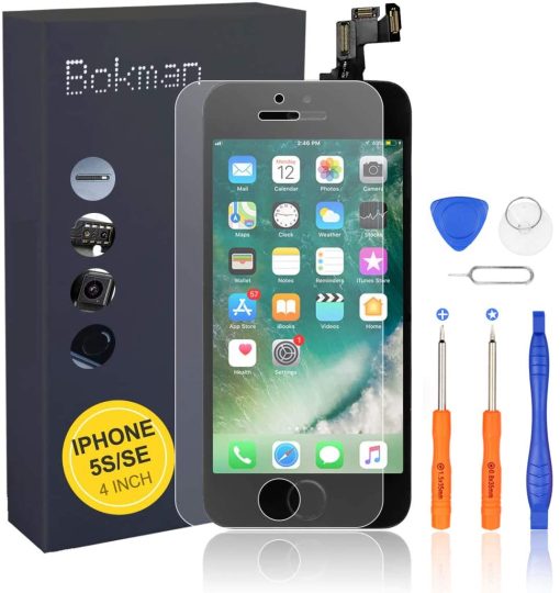 bokman for iPhone 5s/SE Black Screen Replacement Parts Display Assembly - Imagen 2
