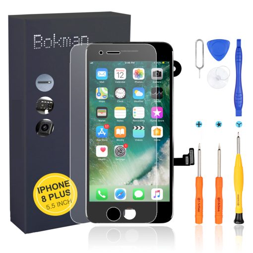 bokman for iPhone 8 Plus Black Screen Replacement Parts Full Display Assembly - Imagen 2