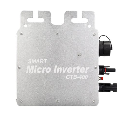 400W AC 220V  On-Grid Micro Solar Inverter Single Phase - Silver