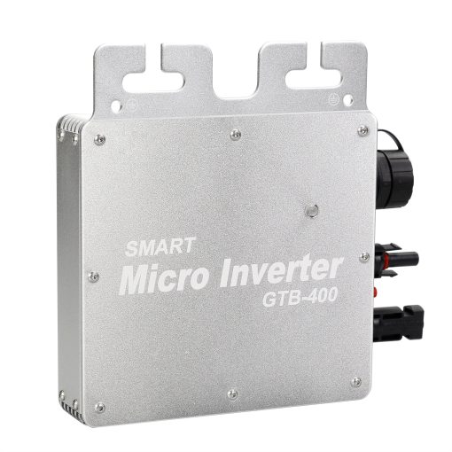 400W AC 220V  On-Grid Micro Solar Inverter Single Phase - Silver - Imagen 2