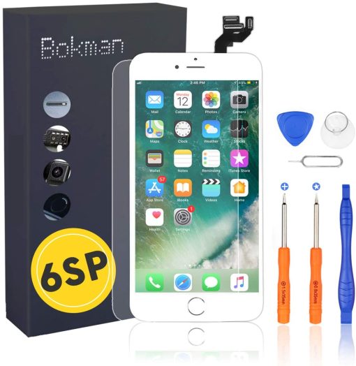 bokman for iPhone 6s Plus White Screen Replacement Parts Full Display Assembly - Imagen 2