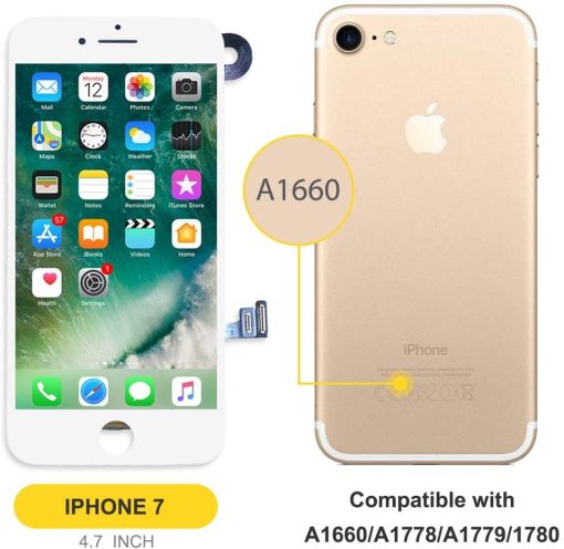 bokman for iPhone 7 White Screen Replacement Parts Full Display Assembly - Imagen 2