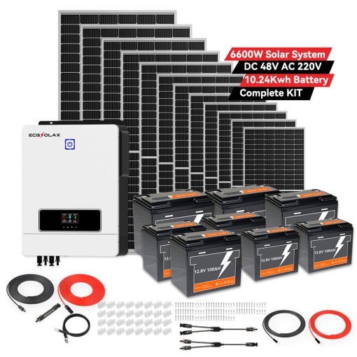 Complete Off-Grid Solar Kit - 6600W 48V - Imagen 2