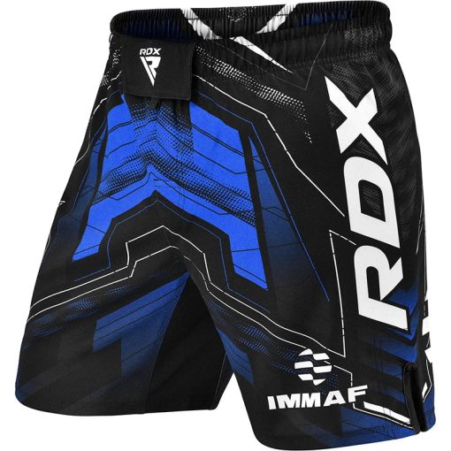 Pantalones cortos de entrenamiento y lucha de MMA aprobados por IMMAF de RDX en color azul