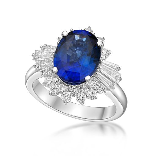 Sri Lankan Sapphire Cocktail Ring