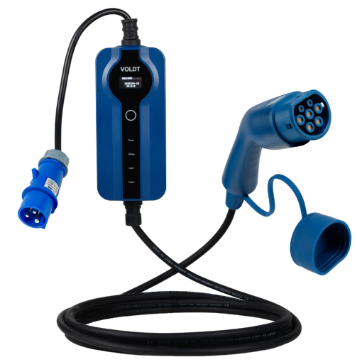 Tipo 2 - CEE | 1 fase | Regulable 8A - 16a | Cable de carga de 3,7kW