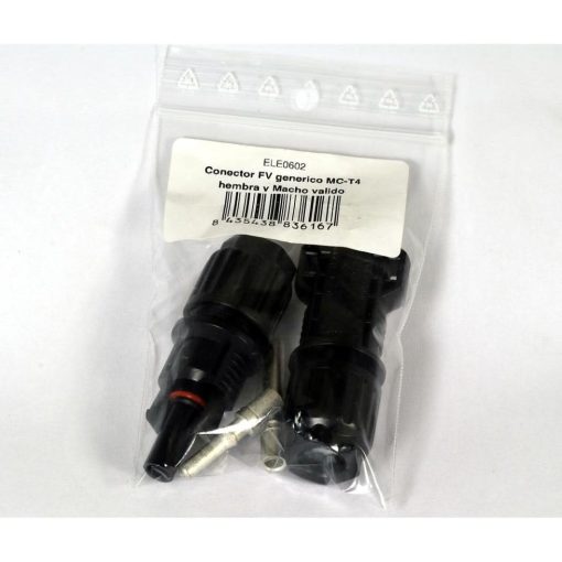 Conectores FV H+M / 2,5/4/6 mm // 1500v Tipo MC4 (10 parejas)
