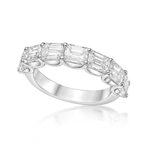Half Emerald Cut Ring