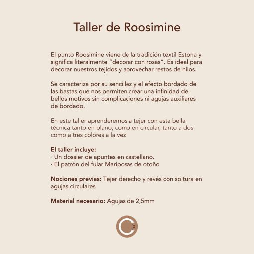 Taller de Roosimine con Carmen García de Mora - Imagen 2
