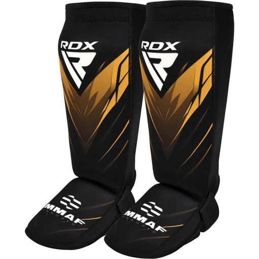 Protectores de empeine de neopreno RDX aprobados por IMMAF, dorados