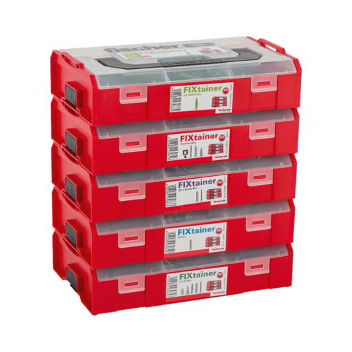 FixTainer – Caja práctica con tacos y tornillos para aplicaciones comunes