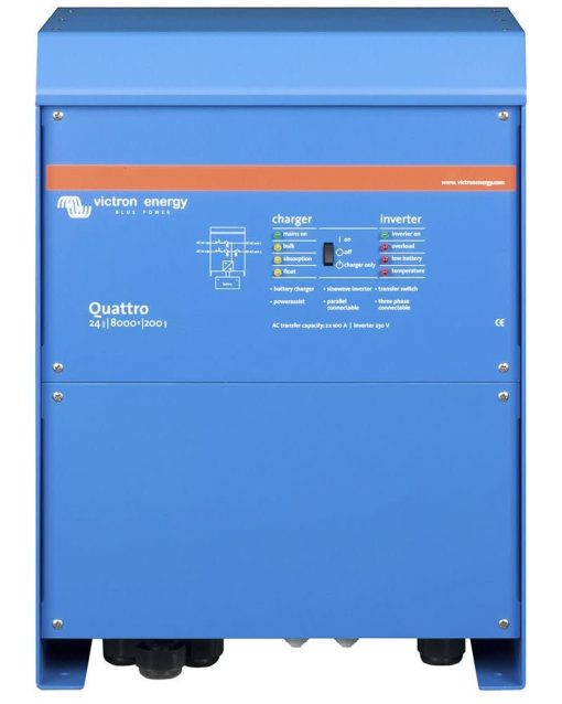 Inversor - Cargador Victron Quattro 24/8000/200-100 230v (Incluye Cargador 200A)