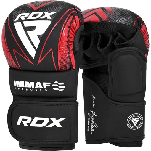 Guantes de agarre para tiradores RDX aprobados por IMMAF, color rojo