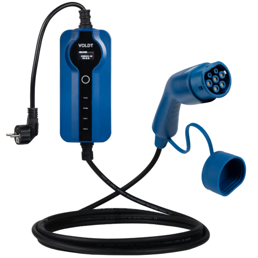 Tipo 2 - schuko | Regulable 8A - 16A | Cable de carga 3,7kW