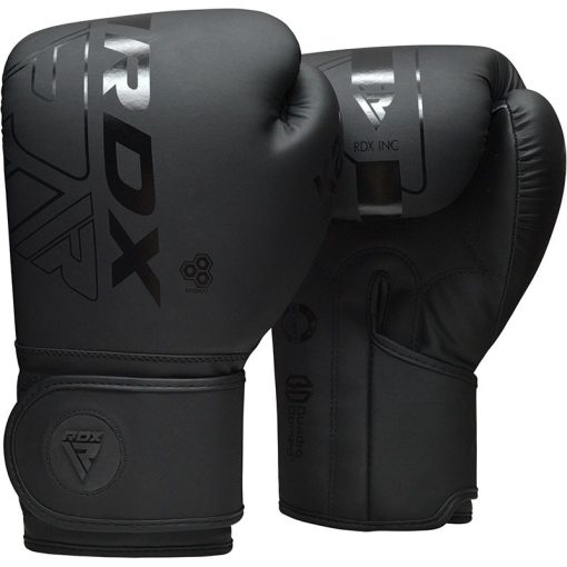 Guantes de entrenamiento de boxeo RDX F6 Kara negros - Imagen 2