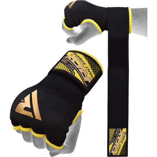 Guantes interiores acolchados con gel RDX IS Correa de muñeca con velcro para protección de nudillos Certificación OEKO-TEX  Standard 100