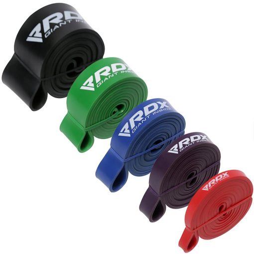 Bandas de estiramiento corporal y asistencia para dominadas RDX P1 5 en 1 para entrenamiento de resistencia