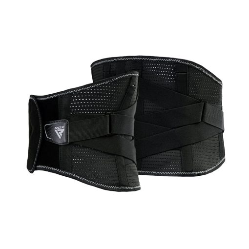 Cinturón de soporte de cintura ajustable RDX PB con acolchado lumbar para dolor lumbar