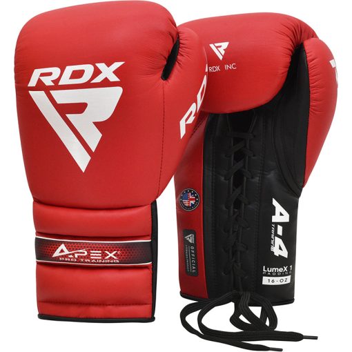 Guantes de boxeo con cordones para entrenamiento y combate RDX APEX - Imagen 2