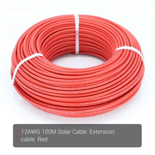 20M 4mm2 Solar Panel Wire 12AWG/65ft TUV Proved - Red - Imagen 2