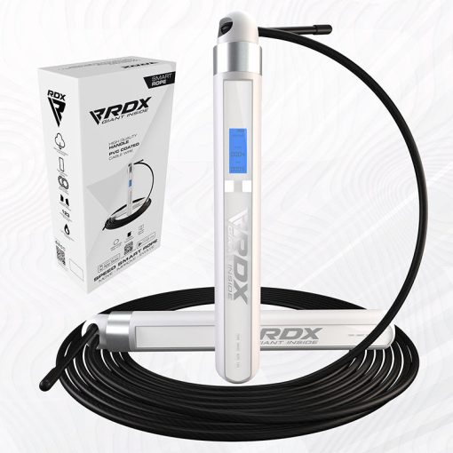 Cuerda para saltar inteligente digital recargable RDX 75P de 10,3 pies con USB y aplicación