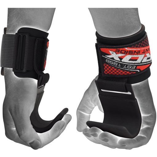 Correas con gancho para levantamiento de pesas RDX W5